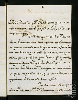 Correspondencia por la deuda dejada por Domingo Gil.
