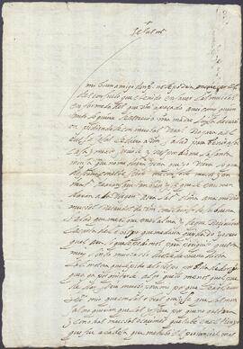 Carta de Catalina de Jáuregui dirigida a Pedro de Izaguirre.