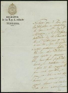 Diligencias practicadas por Joaquín de Yrízar Moya para el entierro de María Martina de Moya en el cementerio de San Pedro de Vergara.