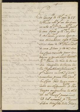 Carta de Juan Lozano de Torres al Alcalde de Vergara  solicitándole víveres y alojamientos que debe preparar para las tropas francesas.