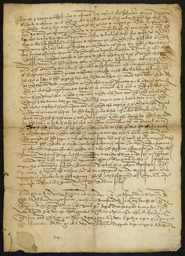 Petición de Pedro, abad de Zabala, al juez ordinario del Obispado de Calahorra y la Calzada.