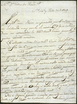Cartas entre Micaela de Trecu y María Juliana de Foronda.