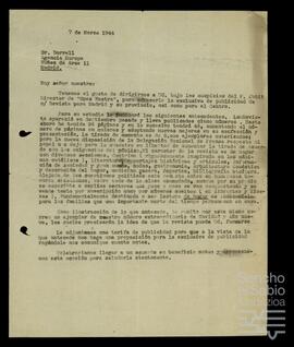 Carta de José Miguel de Azaola Urigüen a Dorrell.