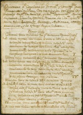 Cuaderno de los gobiernos y corregimientos del virreinato de Perú.