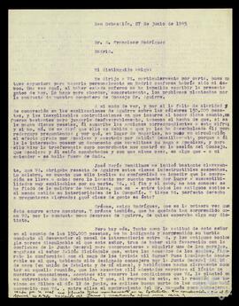 Correspondencia relacionada con la sociedad Alvamar S.A.