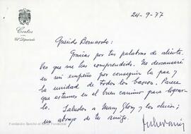 Cartas entre Juan Echevarría Gangoiti y Bernardo de Mesanza.