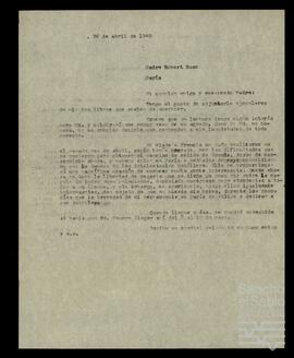 Correspondencia entre Robert Bosc y José Miguel de Azaola Urigüen.