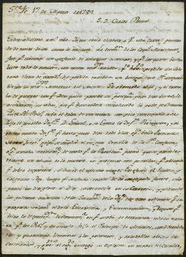 Carta dirigida a Carlos Pesenti por un desconocido.