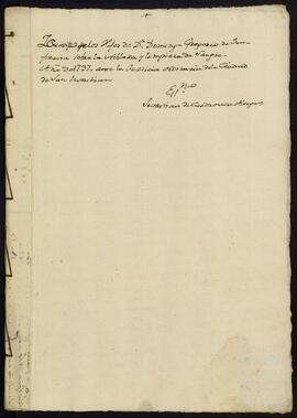 Información de nobleza y de limpieza de sangre de los hermanos Juan Antonio, José Domingo, Juan Domingo y Joaquín Yun Ibarbia Yrízar.