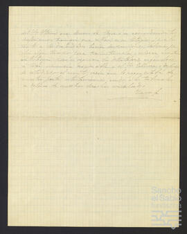 Carta de Elisardo María Storm a Sebastián de Abreu.