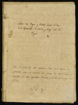 Cuadernos y libro de cuentas de Joaquín de Yrízar Moya.