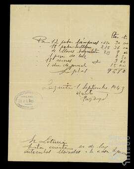 Correspondencia relacionada con la sociedad Alvamar S.A.