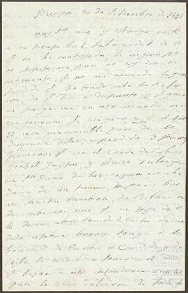 Carta de María Concepción de Aréizaga dirigida a Joaquín de Yrízar.