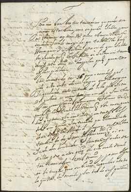Carta de Andrés de Artieda dirigida a Domimgo Pérez de Yrízar.