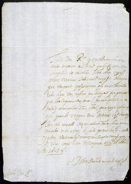 Carta de María de Oxirondo dirigida a Pedro de Izaguirre.