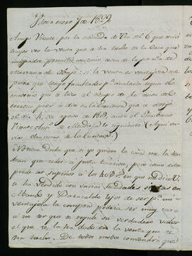 Correspondencia sobre la administración de los bienes de Bilbao.