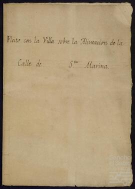 Copiador de cartas de Joaquín de Yrízar Moya acerca de la expropiación de un trozo de su huerta para la construcción de un paseo público hacia el puente de Santa Marina.