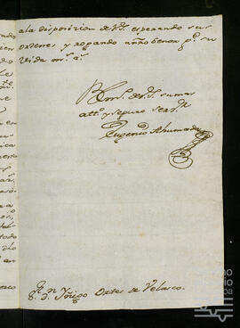 
Cartas de Eugenio Ahumada sobre un censo.
