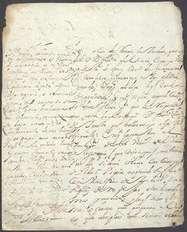 Carta de Ignacio Beltrán de Oyarzábal dirigida a José de Iturriaga.