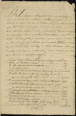 Cuenta del dinero que dejó Francisco de Arcelus Urbistondo a su fallecimiento a Juan Ignacio de Echazarreta.