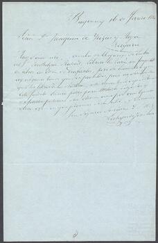 Cartas de los Hijos de Josué León dirigidas a Joaquin de Yrízar.