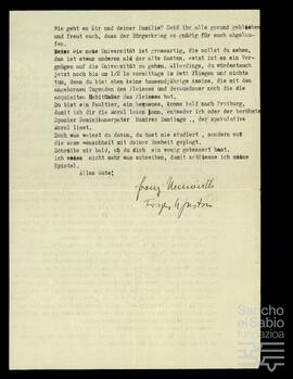 Correspondencia entre José Miguel de Azaola Urigüen, Francois Charriere y Franz Neuwirth.