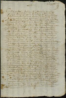 Carta de pago otorgada por Magdalena de Aldaola Ibarra en favor de Bartolomé de Uberoaga Onaindía.