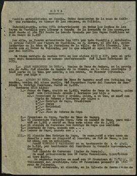 Historia y notas genealógicas de la familia Moya.