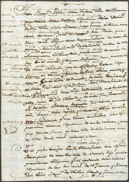Obligación de pago otorgada por Juan Bautista de Ubillos en favor de Martín José de Orúe.