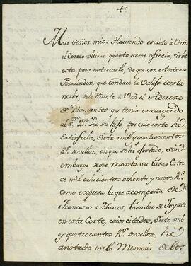 Tasaciones de varias alhajas y joyas pertenecientes a Domingo González de Echávarri.