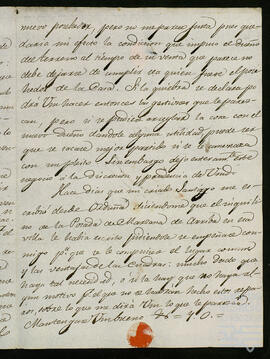 Correspondencia sobre la administración de los bienes de Bilbao.