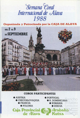 VIII Semana Coral Internacional de Álava. N. CV-CP-S4/SS.3.62-002