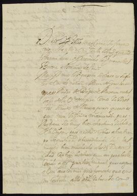 Carta de Francisco de Aguirre Altolaguirre a Domingo Pérez de Yrízar Cataráin.