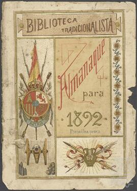 Almanaque para 1892 de la Biblioteca Tradicionalista.