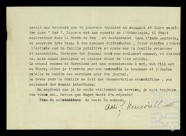 Correspondencia entre José Miguel de Azaola Urigüen, Francois Charriere y Franz Neuwirth.