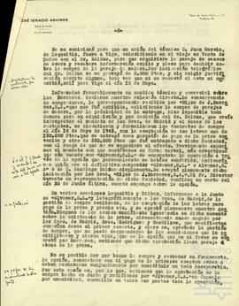 Correspondencia relacionada con la sociedad Alvamar S.A.