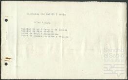 Notas de Emilio Saracho sobre la cuestión de la casa Antía y la herencia de Claudia Zavala.