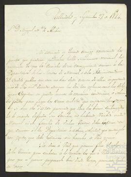 Cartas de Juan Toranzo, Faustino González Arias, Manuel Bernardo de Larrondobuno, Antonio de Querejeta y Luis Arocena a Miguel María de Alcibar- Jáuregui Michelena.