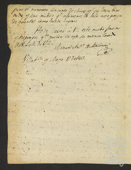 Carta de José Vicente Campos a Manuel José de Zavala Acedo.