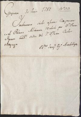 Inventario de lo bienes que posee el palacio de Alduncín.