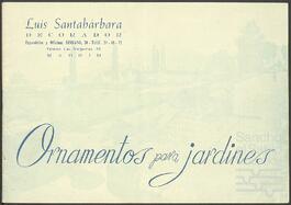 Catálogo de ornamentos para jardines de la empresa de Luis Santabárbara.