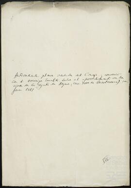Cartas, contratos y croquis de las obras de abastecimiento de aguas de las casa Masterreca.