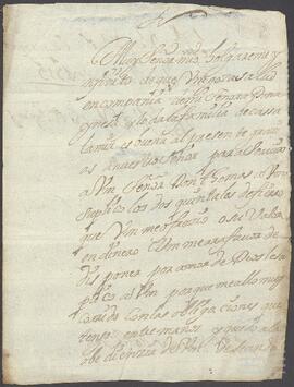 Carta de Juan de Aranzadi dirigida a Tomás de Vicuña.