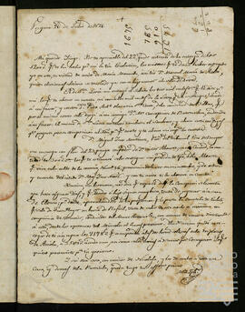 Cartas del Conde del Valle y sus hermanos a Íñigo Ortés de Velasco Esquíbel.