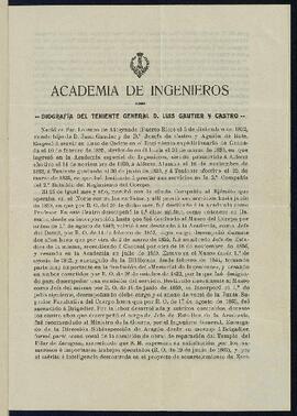 Biografía de Luis de Gautier Castro.