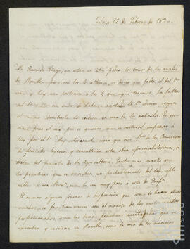 Cartas de Ignacio de Zavala Salazar a su primo y suegro Íñigo Ortés de Velasco Esquíbel.