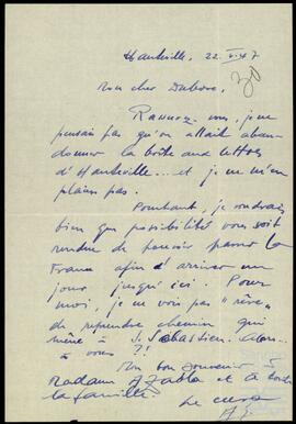 Correspondencia entre Albert Gross y José Miguel de Azaola Urigüen.