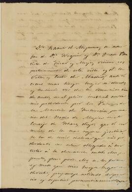 Alegatos del apoderado de Joaquín y Juan Bautista de Yrízar Moya en el pleito promovido por el patronato de la maestría de las escuelas de primeras letras de Alegría.