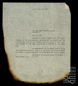 Correspondencia entre León Sánchez Cuesta y José Miguel de Azaola Urigüen.