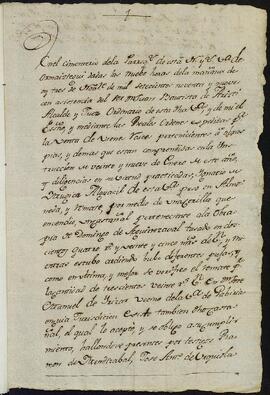 Almoneda de un castañar a favor de José Manuel de Yrízar Yun-Ibarbia.